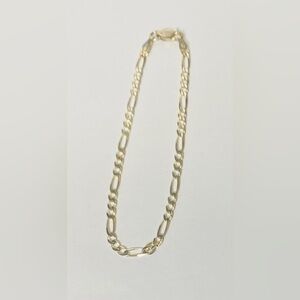 925 Italy Silver Mixed Link Bracelet, Triple Ring Mark